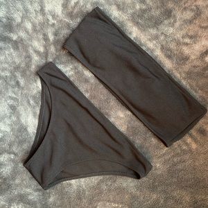 ZAWFUL black strapless bikini